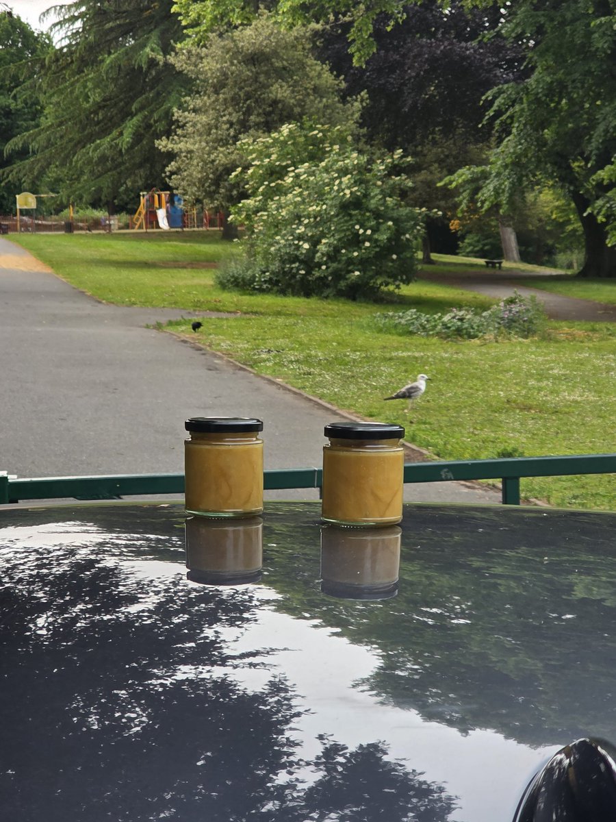 Set #localhoney #rawhoney #cityhoney #birmingham
#birminghamhoney.

#creamy #thick

#natural #crystalisation of #Honey.

Easily liquified by hot water (in a glass jar).