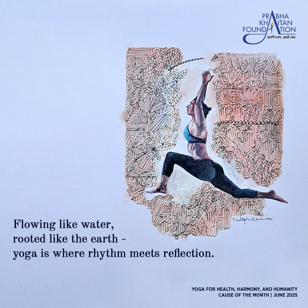 Like water, yoga teaches us to flow. Like earth, it reminds us to stand firm. 

As part of our #CauseOfTheMonth, commemorating International Yoga Day, we reflect on this quiet conversation between body, breath, and being.

Artwork by - <a href="/SudiptaKundu15/">Sudipta Kundu</a> 

#InternationalDayOfYoga