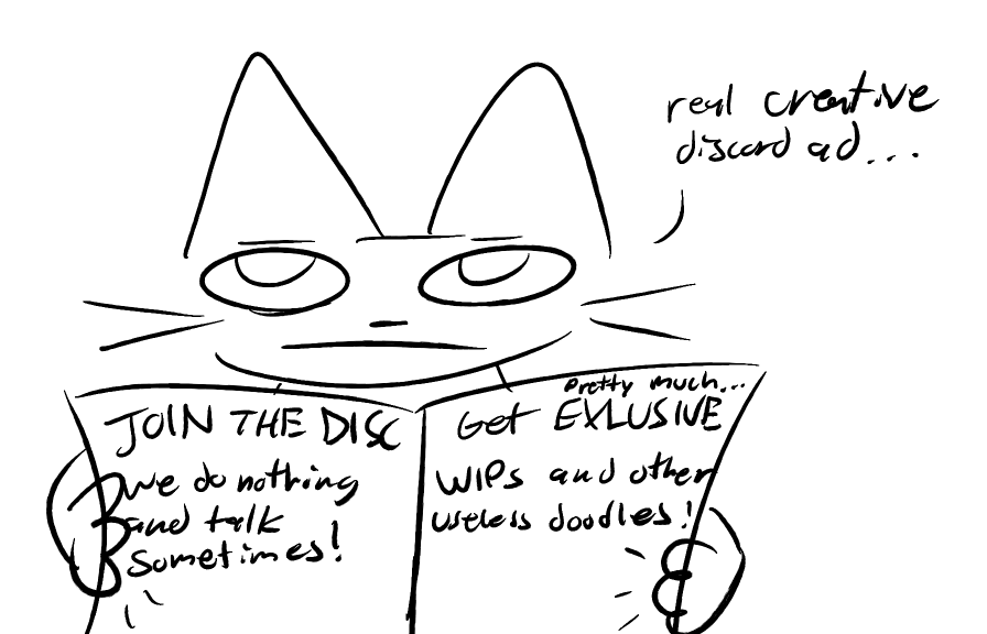 thestreetpigeon's tweet photo. advertising this friggin server AGAIN.
the server is slowly becoming a bit more active! join and u can talk n stuff. 
ok ima post doodles now since advertising is #lamesauce https://t.co/RXQ8H57BqS