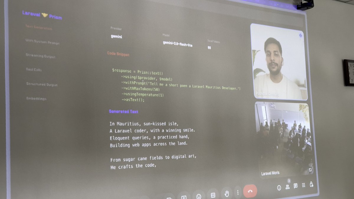 Ish Sookun (@ishsookun) on Twitter photo Google’s AI model “Gemini” writes poem about Laravel developer in Mauritius. 😊 <a href="/pushpak1300/">Pushpak 🇮🇳</a> Google’s AI model “Gemini” writes poem about Laravel developer in Mauritius. 😊 <a href="/pushpak1300/">Pushpak 🇮🇳</a>