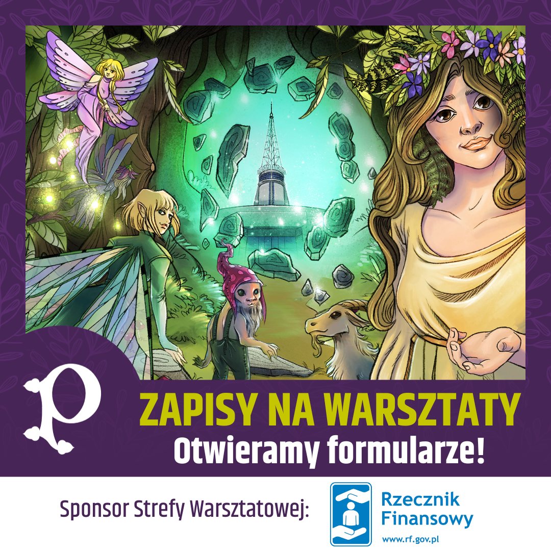 Czas start! Zapisy na pyrkonowe warsztaty właśnie ruszyły! 🤩 Nie zwlekajcie i rezerwujcie miejsce na wymarzonych warsztatach 🥳

➡ Formularze do zapisów znajdziecie tutaj: pyrkon.pl/warsztaty-reje…

Sponsorem Strefy Warsztatowej jest Rzecznik Finansowy 

#Pyrkon