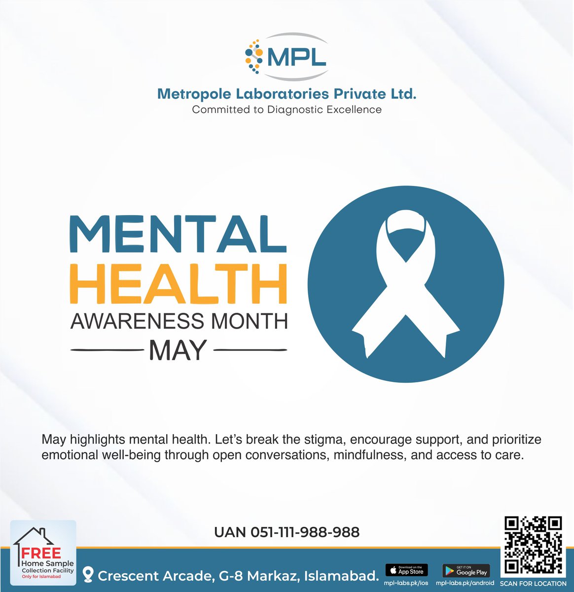 MPL_Labs's tweet photo. 💚 May is #MentalHealthAwarenessMonth 💚
Your mental health is just as important as your physical health. Let’s break the silence and end the stigma. You are not alone. 🌿 #BreakTheStigma #YouMatter #mpllabs https://t.co/6fQTbNnSH1