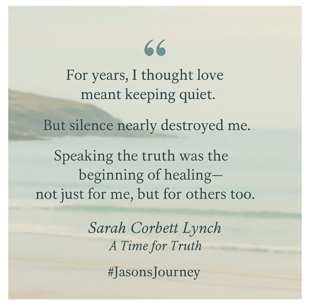 For years, I thought love meant staying quiet. But silence nearly destroyed me.
Speaking the truth was the start of healin! for me, and for others."
<a href="/sarahcorbettly1/">SarahCorbettLynch</a> A Time for Truth
Her voice is a light. Her story is a lifeline.
#ATimeForTruth #JasonsJourney