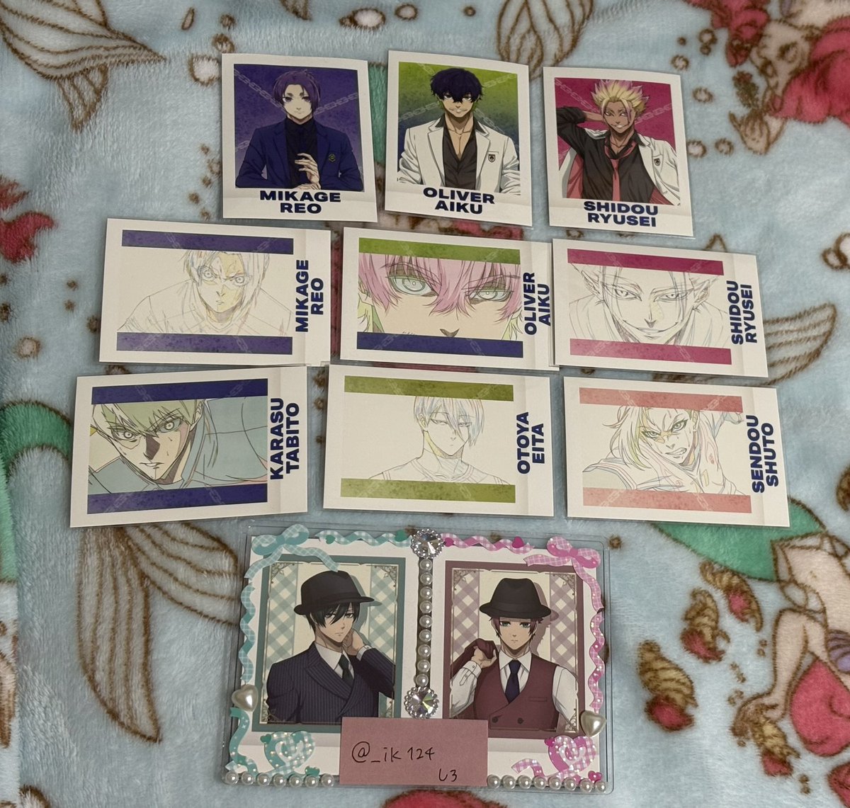 _ik124's tweet photo. 【交換 譲渡】ブルーロック ブルロ展 エゴ展 ぱしゃこれ

譲▶︎御影 玲王 愛空 士道 烏 乙夜 二子 閃堂 七星 馬狼 斬鉄 絵心 雷市

求▶︎同異種冴 凛(同種はkvのみ)or定価➕送料(2枚〜)
PayPayのみの対応です。
郵送にて
検索からもお気軽にお声がけください。 https://t.co/o3t5Nbkscd