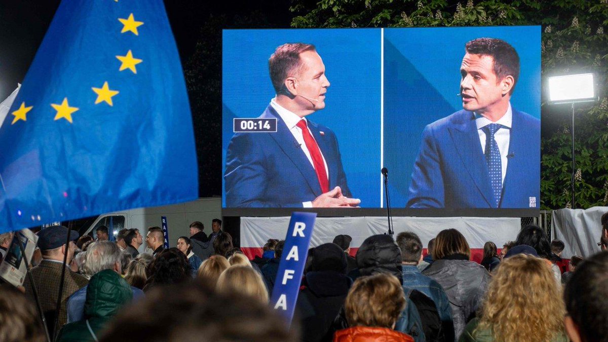 La Pologne joue sa place en Europe au second tour d'une présidentielle à risque lecho.be/economie-polit…