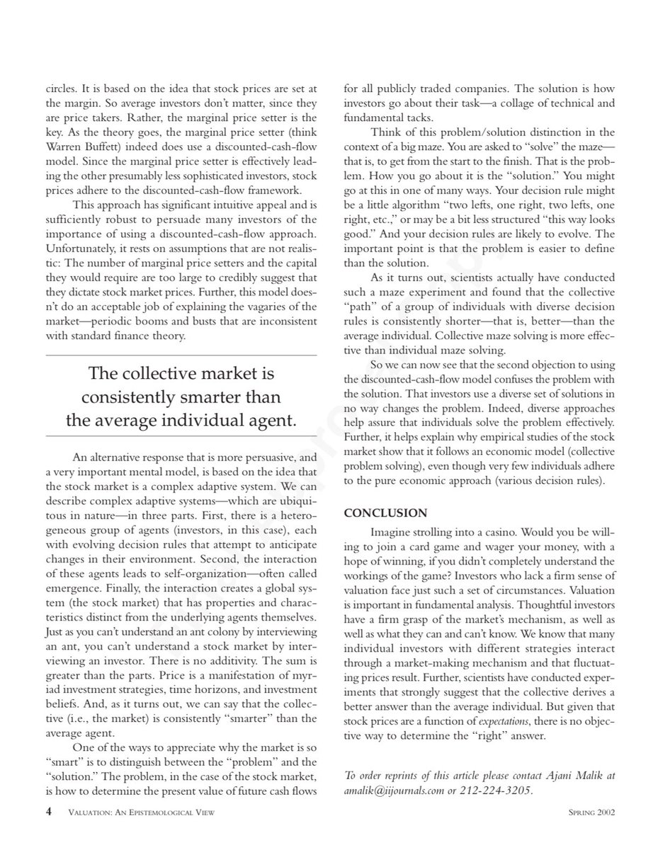 thebigideas_'s tweet image. Valuation: An Epistemological View

By Michael Mauboussin