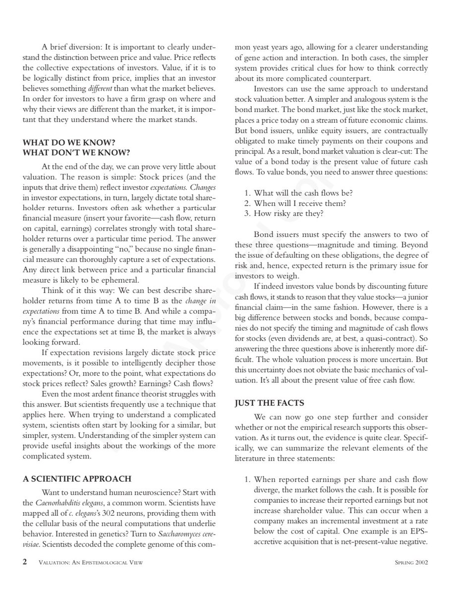 thebigideas_'s tweet image. Valuation: An Epistemological View

By Michael Mauboussin