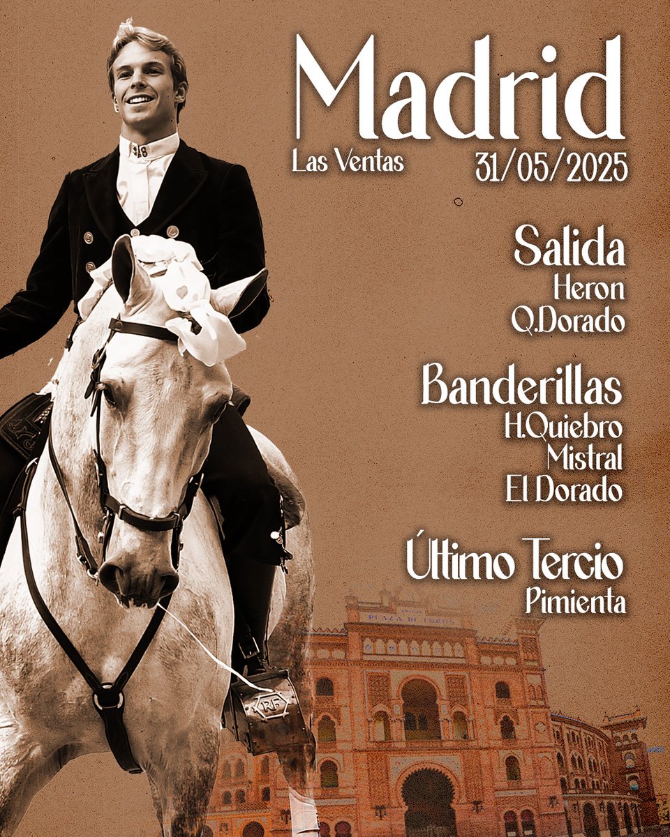 Cuadra que acompaña a #DuarteFernandes esta tarde en MADRID

SAN ISIDRO 

#DuarteEsFuturo