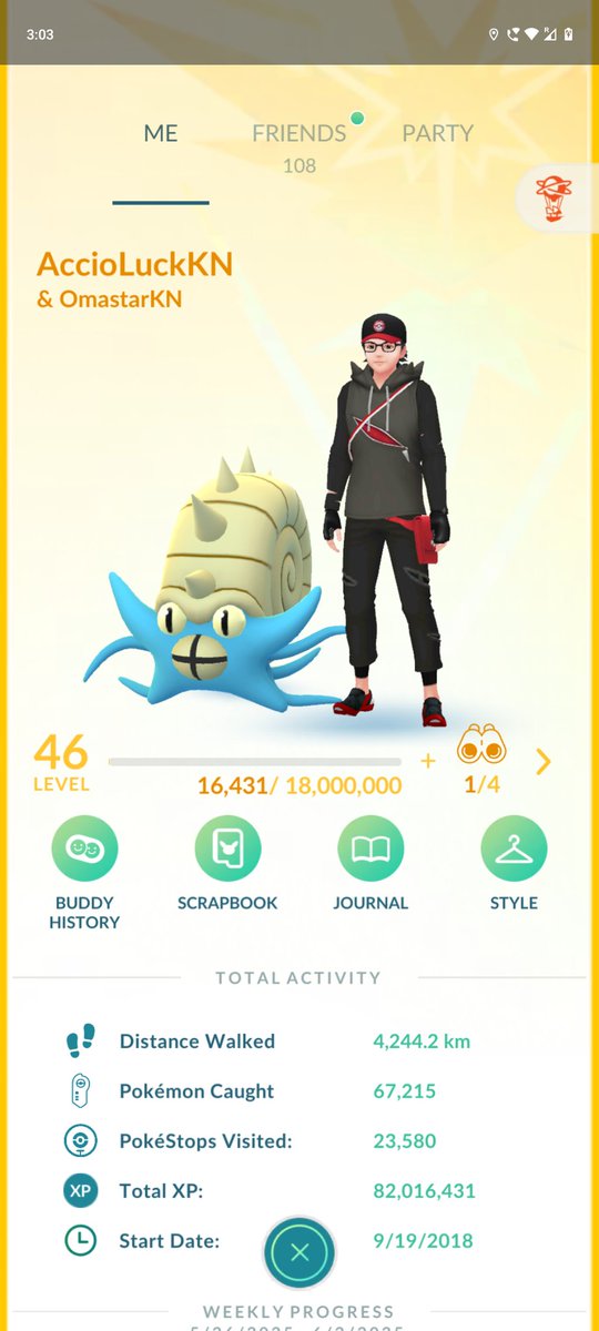 Kumaran_12's tweet image. #PokemonGoApp #Level46 ✌🏻