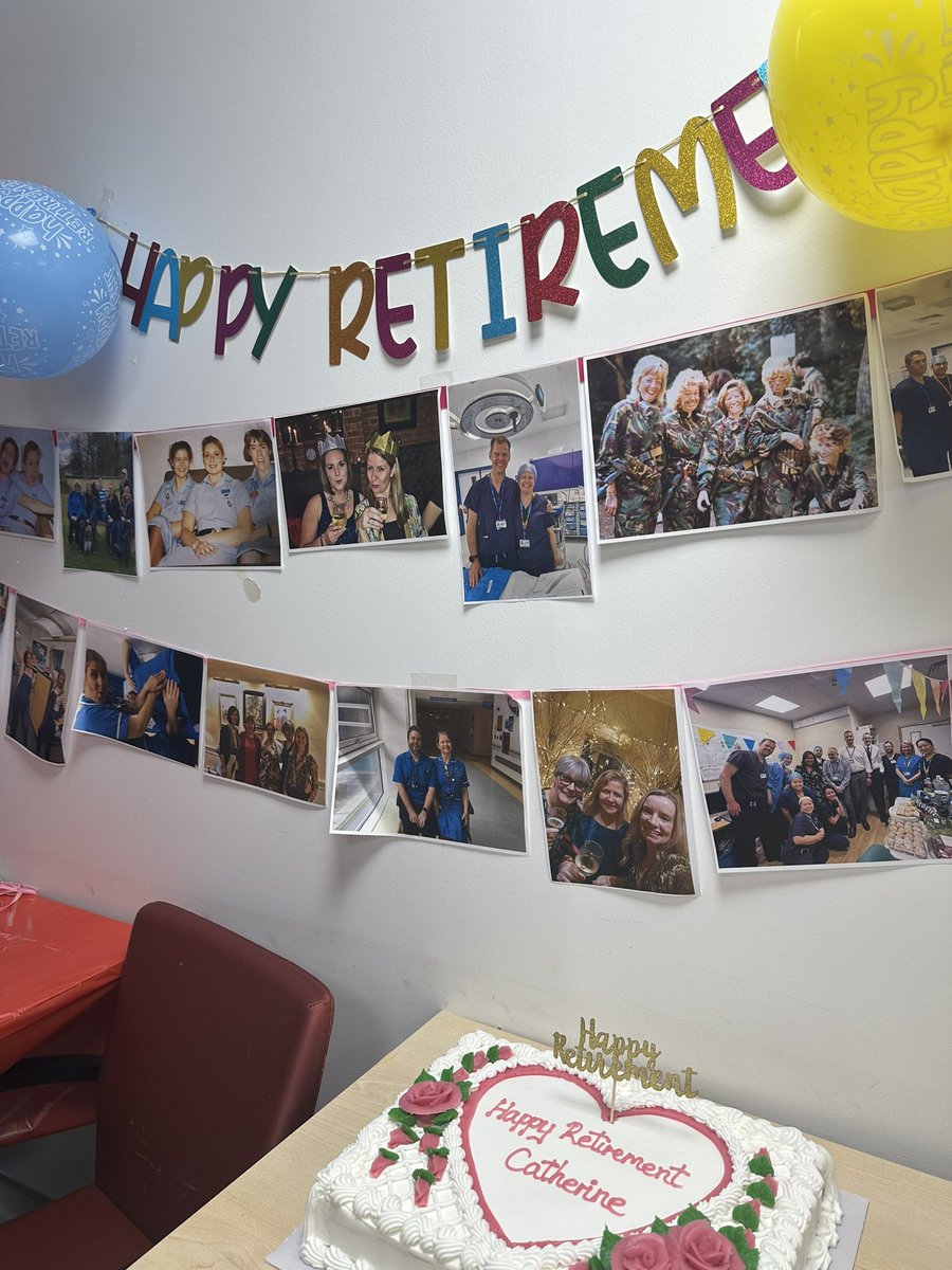 A sad farewell <a href="/UHSFT/">University Hospital Southampton 💙</a> <a href="/UHS_Thoracics/">UHS Thoracic Surgery</a> as Catherine started her retirement after a mere 42 years in the NHS. Lots of memories and celebration along with our huge thanks for everything she has done for our patients and her colleagues