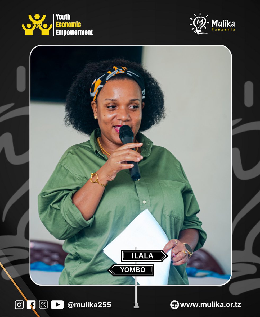 "MULIKA Tanzania ipo kuwaangazia njia ya mafanikio. Tunataka muone mkopo si mzigo, bali fursa ya kuanza safari ya kiuchumi. Tupo nanyi bega kwa bega hadi mfikie malengo yenu"
— Winfrida Mponzi, Mkuu wa Mradi

Siku ya tatu ya mafunzo ya uwezeshaji kiuchumi.

#YouthEmpowermentTz