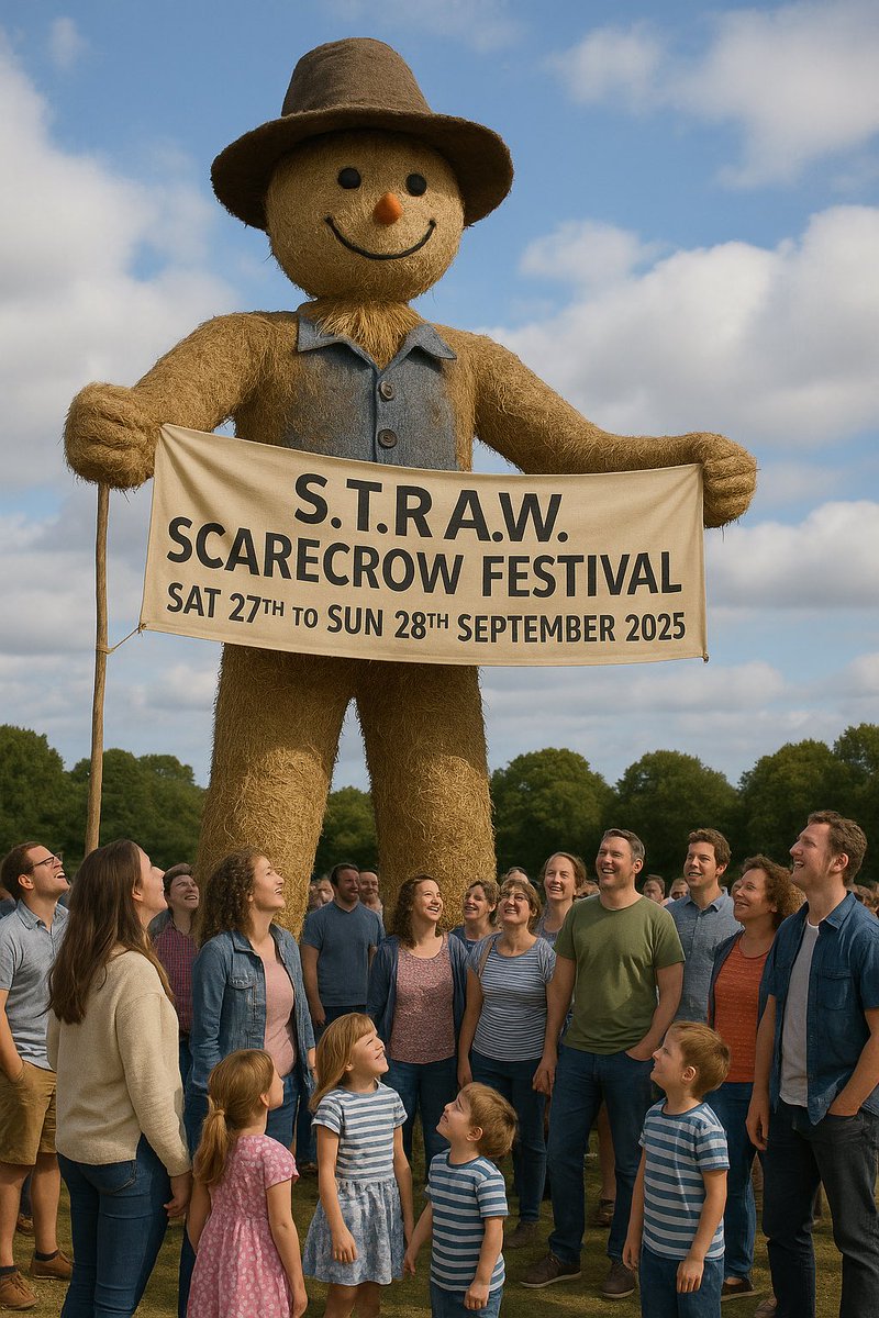 With 17 weeks to go to the STRAW Scarecrow Festival we’ve been thinking about making a 30 foot tall scarecrow and putting it on the Jansel House roundabout. Maybe need to speak to Luton Borough Council but I’m sure they’d be fine with that……