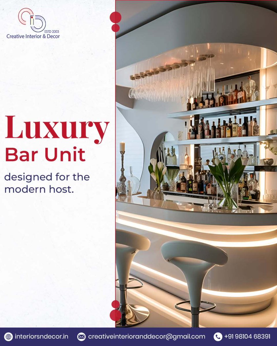 InteriorsnDecor's tweet image. Elevate your space with our luxury bar unit – where elegance meets functionality. Sip, serve, and impress in style. The art of entertaining starts here.
.
.
.
.
.
.
#creativeinterior #luxurybarunit #homebargoals #modernluxury #barunit #interiorelegance