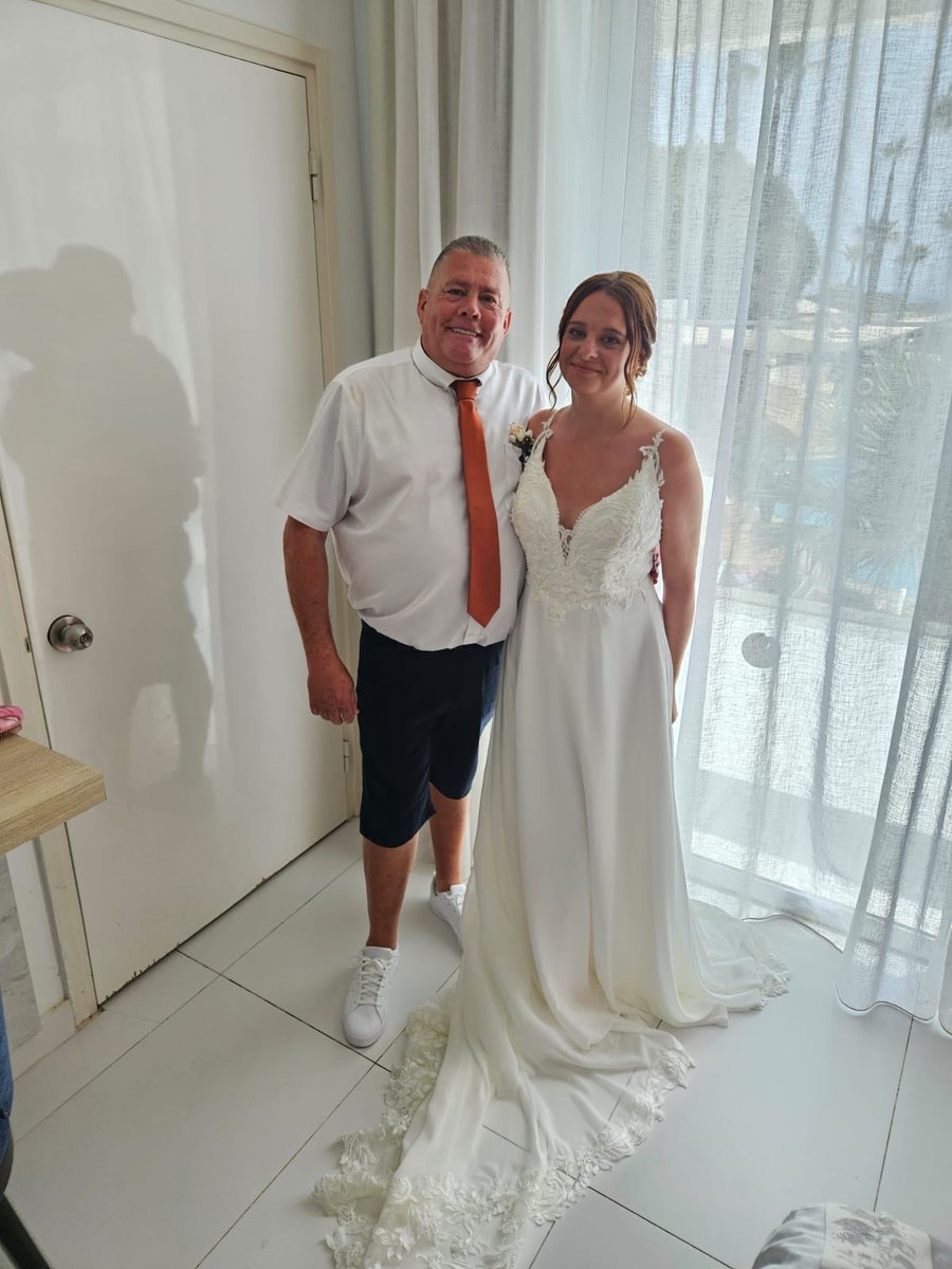 I’m a very proud dad. Pleased to say her wedding was amazing I’m so happy for her. 
#daddiesgirlxx 
Thank you Cyprus you did well.