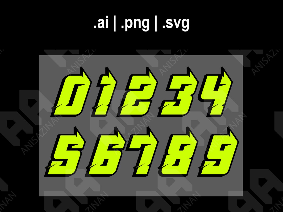 BinAzinan's tweet photo. Fluorescence Neon Lime Green Numbers 0 To 9 | Motor Sports Numbers | Fluorescence Numbers For Sticker Cricut Glowforge svg png ai

https://t.co/nwcVTBhyeC

#FluorescentNumbers #NeonGreenDigits #LimeGreenNumbers #GlowInTheDark #GreenTypography #FluorescentFont #Neon0to9 https://t.co/bquUGwSMis