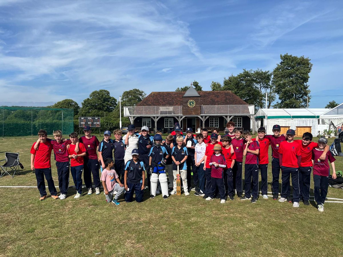 Whccjnr's tweet photo. Some of our U13 boys had a half-term away day yesterday encompassing a match @hambledoncc and then the #T20Blast in Southampton.  Many thanks to our hosts for such a wonderful day and your hospitality. Good luck for the rest of the season. https://t.co/2WHlStXI7s