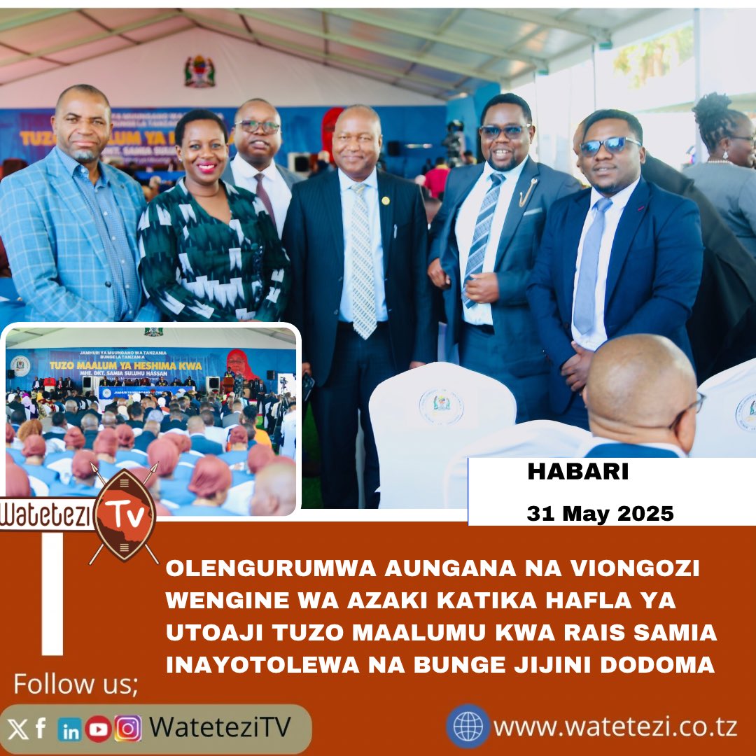 Mratibu Kitaifa wa Mtandao wa Watetezi wa Haki za Binadamu Tanzania (THRDC), Wakili Onesmo Olengurumwa, ni miongoni mwa wageni mashuhuri waliohudhuria hafla ya utoaji Tuzo Maalumu kwa Rais wa Jamhuri ya Muungano wa Tanzania, Mhe. Dkt. Samia Suluhu Hassan.

Hafla hiyo imefanyika