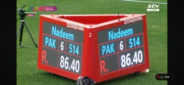 mr_hamzzz's tweet photo. The GOAT! Arshad Nadeem 🐐
Another Gold Medal at the Asian Athletics Championship 🇵🇰📷

#ArshadNadeem #goldmedal #Goat #Athletics #PakistanZindabad https://t.co/0vjDT3YWzd