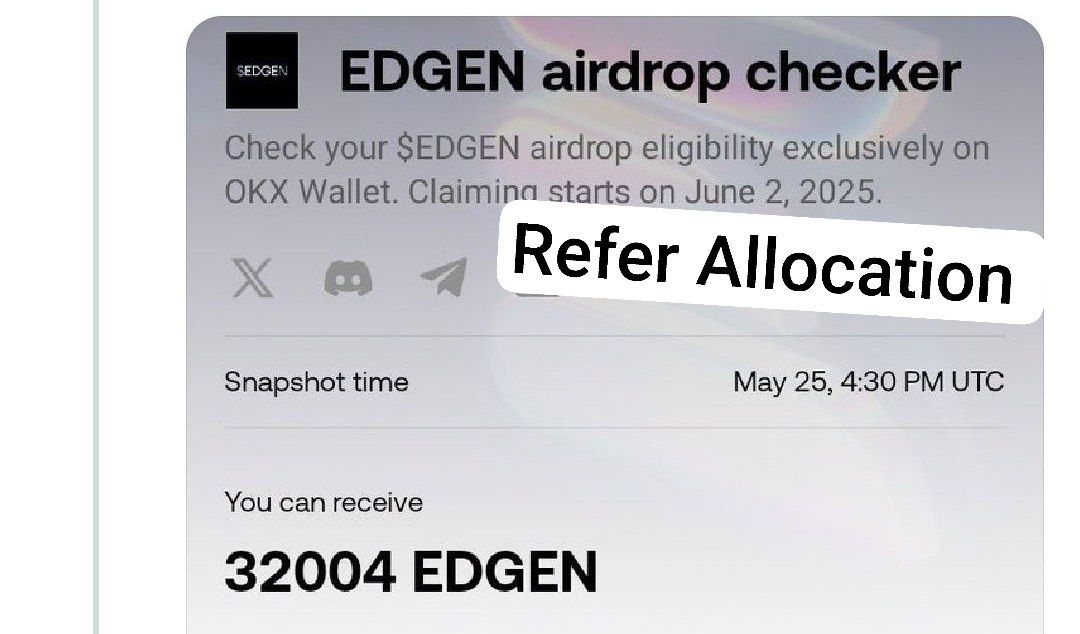 Microtech (@microtech_mt) on Twitter photo Many in our community got extremely low $EDGEN allocations โ some just 50โ100 tokens, not even covering what they invested.
5 months of support for <a href="/layeredge/">LayerEdge</a> feels wasted.
๐ Suggestion: โ Limit referral-heavy rewards
โ Distribute fairly to all genuine users
#LayerEdge #EDGEN Many in our community got extremely low $EDGEN allocations โ some just 50โ100 tokens, not even covering what they invested.
5 months of support for <a href="/layeredge/">LayerEdge</a> feels wasted.
๐ Suggestion: โ Limit referral-heavy rewards
โ Distribute fairly to all genuine users
#LayerEdge #EDGEN