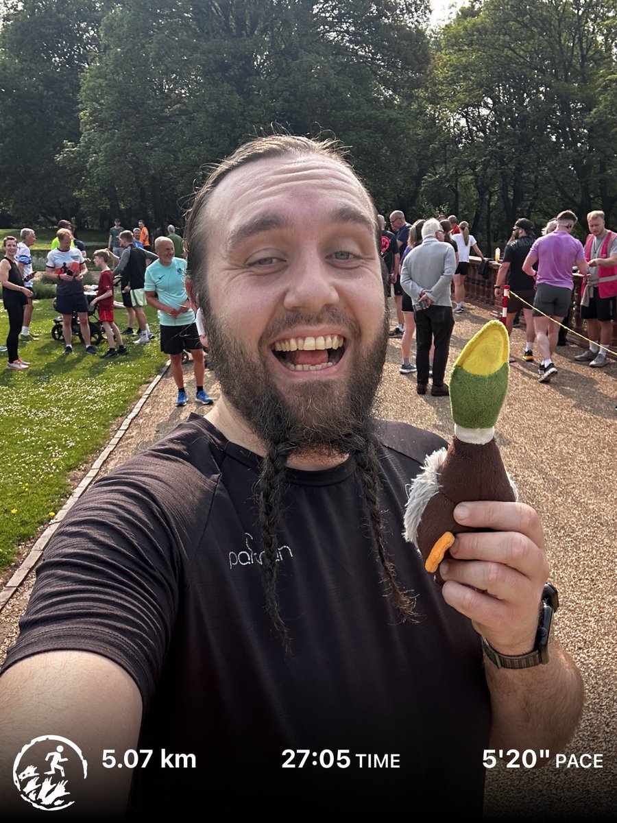 IT'S A PERSONAL BEST DUCK DAY!!! 27:07!!!

After last week's awful run and missing all gym workouts this week I'm astounded! Let's Effing Go! #parkrun

Escaped Niomh Island, with some help from a mannequin in a tweed jacket.  #ZombiesRun