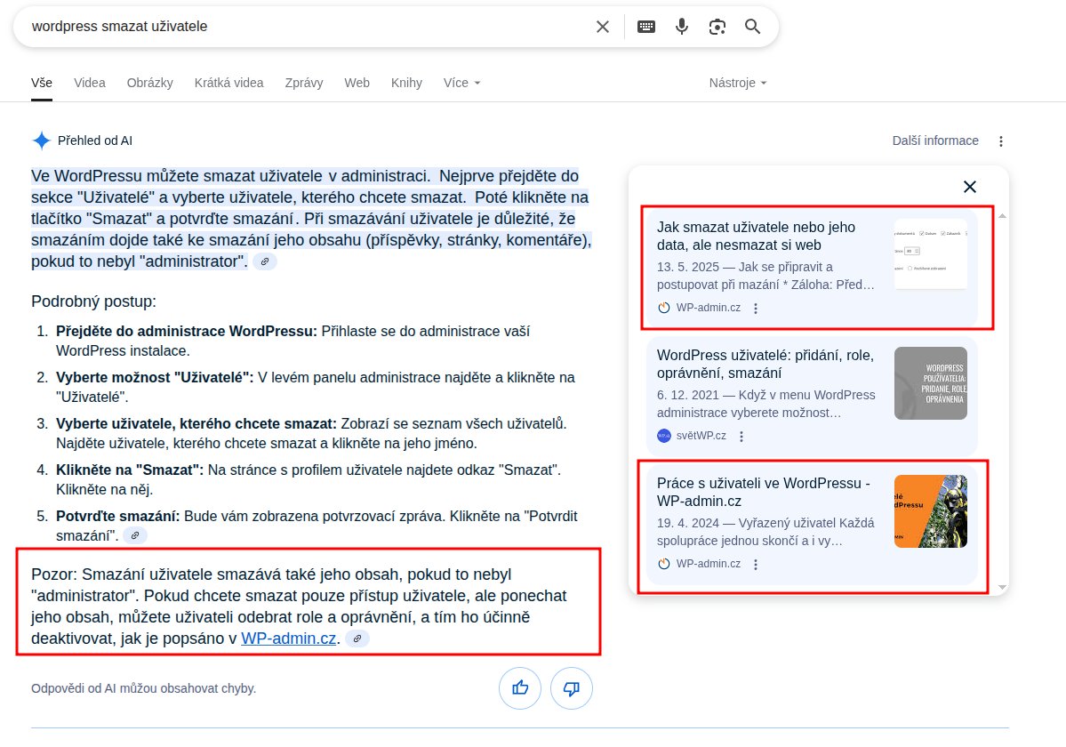 vlastimilott's tweet photo. Ono to půjde... #seo #ai #overview #google #wpadmin https://t.co/irLwPIxcvG