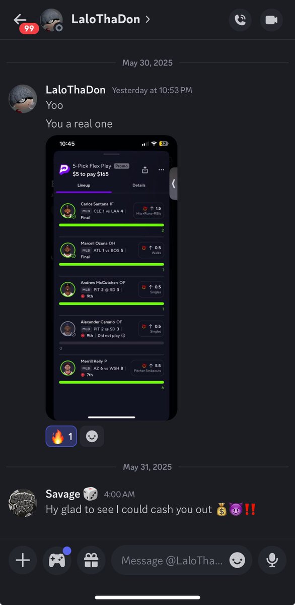 SavageRichard7's tweet photo. 🆓 I don’t charge at all , not ever will I ‼️ 
What you waiting for ? 👀🤣🤷🏽‍♂️ Daily Slips , 4 other Premium Cappers who post slips as well 🔬
#PrizePicks #UnderdogFantasy #gamblingX #FreeDiscord #MLB https://t.co/TT4arnagla