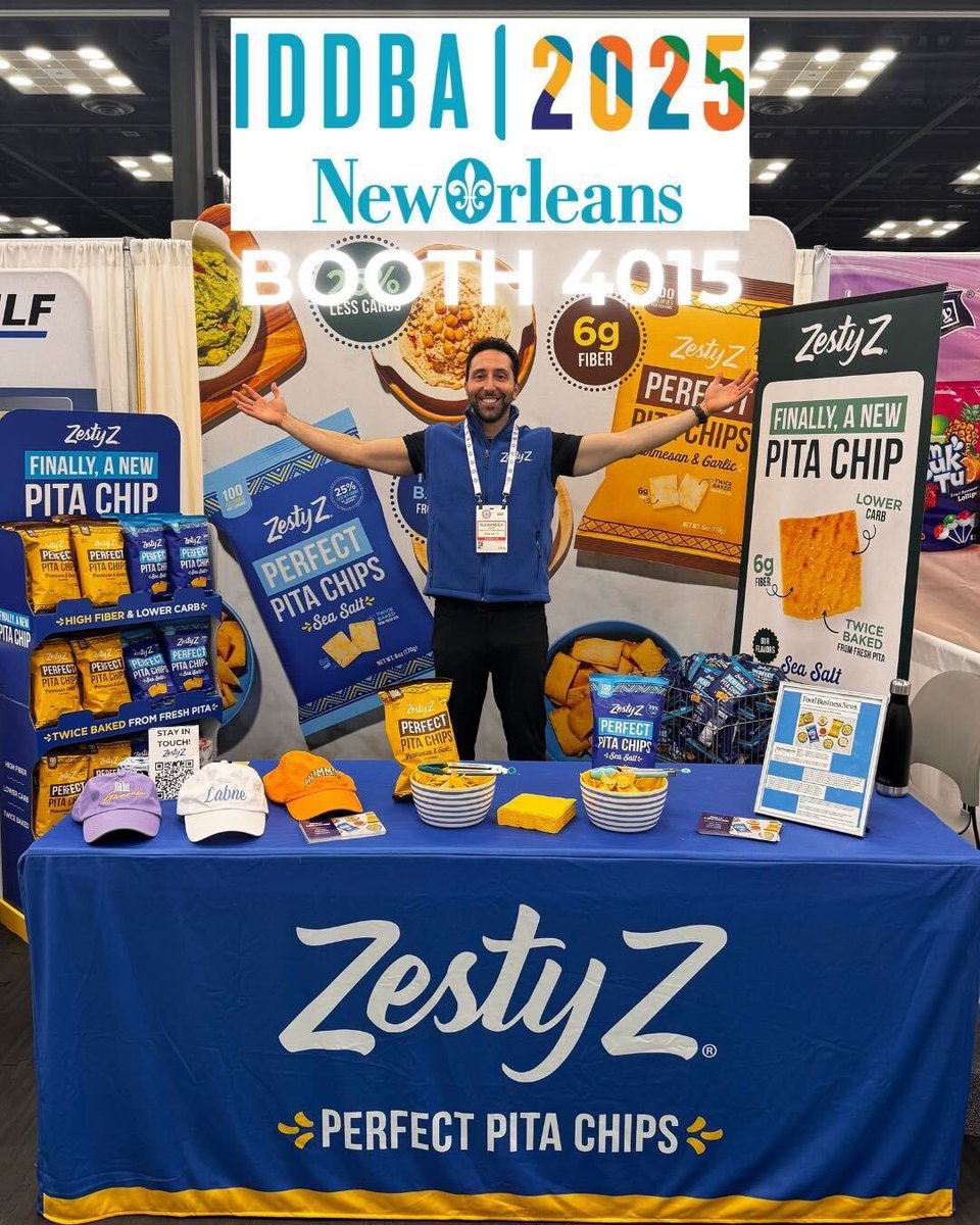 You might we have already touched down and set up at IDDBA NOLA. Unfortunately our flights are not until later. Meanwhile, this photo of our Co-Founder, Alexander, at Sweets and Snacks should suffice. Swing by #4015 for the best pita chip you haven't tried yet! See ya there!