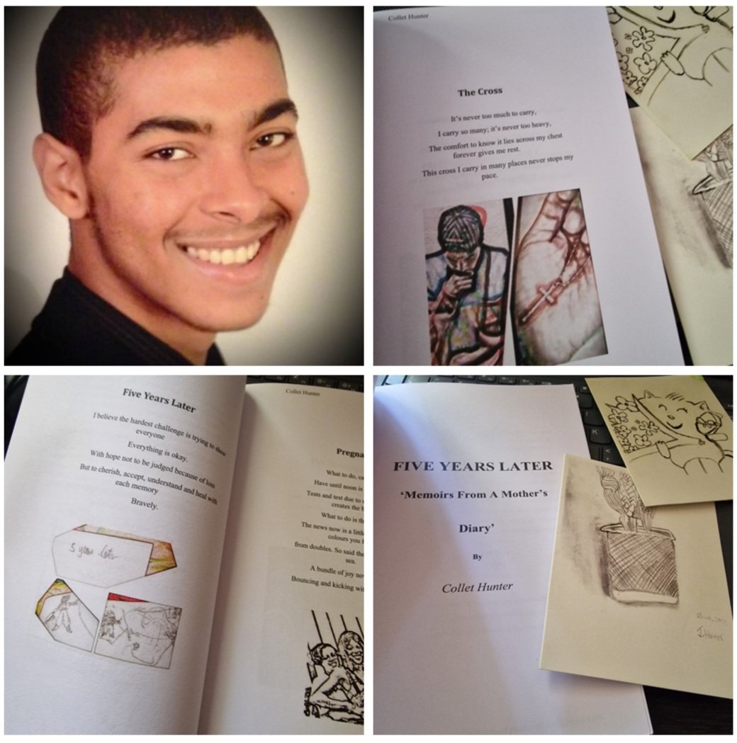 So proud of my son James 🫶🏾♥️💫 forever our Hero his life was cut short, saving another and left a legacy of comfort.  I lost him 5 yrs later after moving here. His own drawing of his death and postcard made of Daisy 🌼 flowers #1min4lives at 11am today #together #BeKindAlways