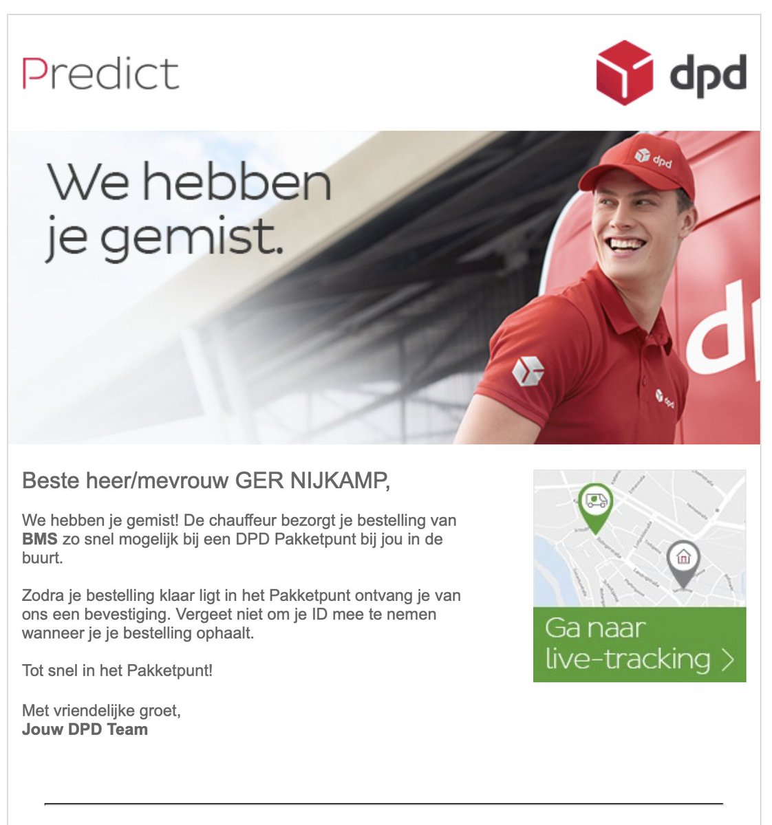 gernijkamp's tweet image. Hier ook al. Ben gewoon thuis, zicht op de voordeur en de voordeurbel op drie meter afstand. @dpdNL neemt z'n klanten gewoon niet serieus.... #DPD #pakket #bezorging #pakketdienst