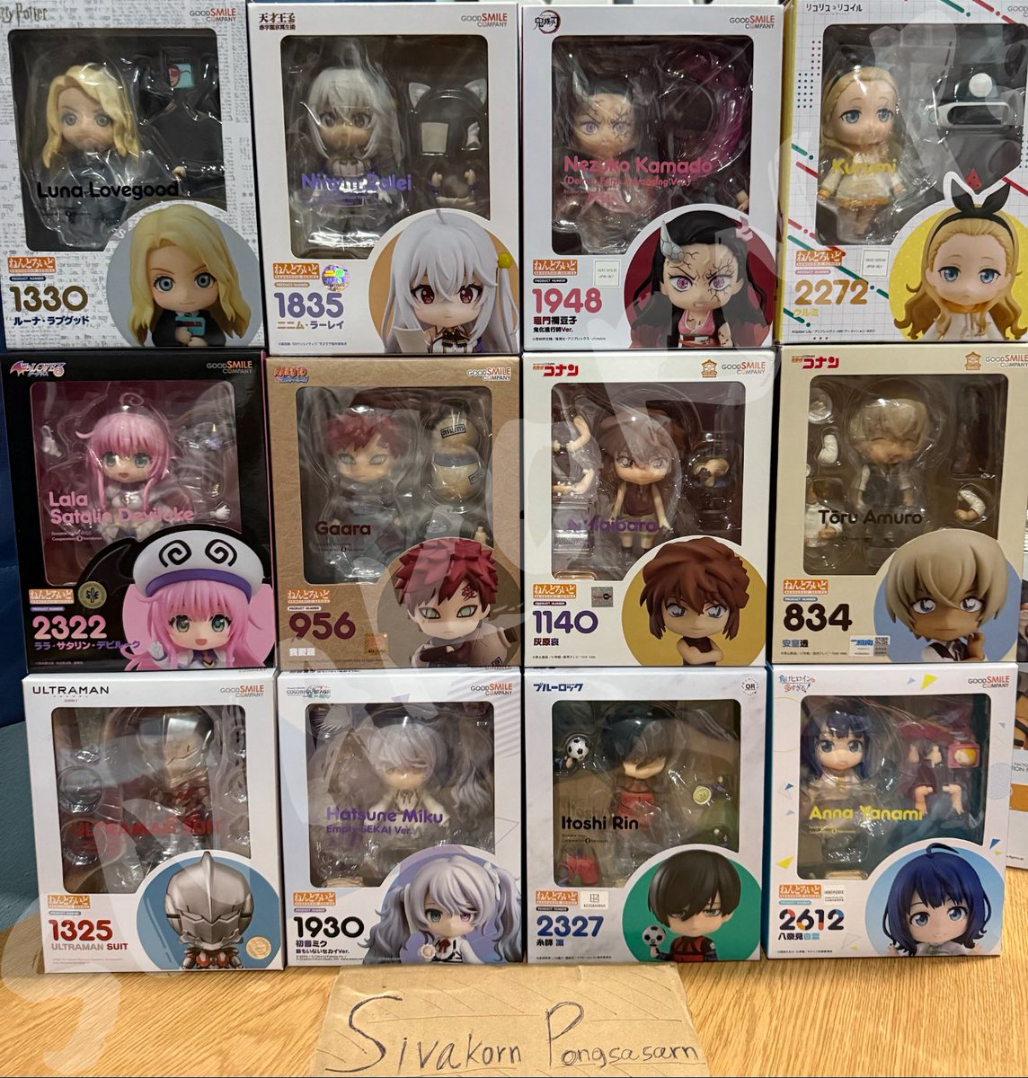 ActMoZiiC's tweet photo. มือ 1
956 Gaara - 1,350
1325 Ultraman - 1,250
1330 Luna - 1,650
1835 Ninym (*) - 1,250
1930 Miku - 1,890
1948 Nezuko (*) - 1,650
2272 Kurumi - 1,490
2322 Lala - 1,790
2612 Anna - 1,690

มือ 2
834 Amuro - 1,190 ตำหนิคาง/เสื้อด้านหลัง
1140 Ai - 1,890
2327 Rin - 1,690 ตำหนิเล็กน้อย https://t.co/JWghJKZHVm