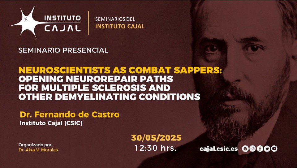 FdeCastroS's tweet photo. 30 de mayo,#diamundialesclerosismultiple #MSWorldDay #MultipleSclerosis_WorldDay,fue muy agitado para nuestro grupo,mostrando nuestro trabajo en busca de #Remielinización en el @InstitutoCajal y en el congreso de la @sub_uy (¡gracias,Maxi @IIBCE!). Y @C_OrejaGuevara non stop. https://t.co/MspiZJn0S4