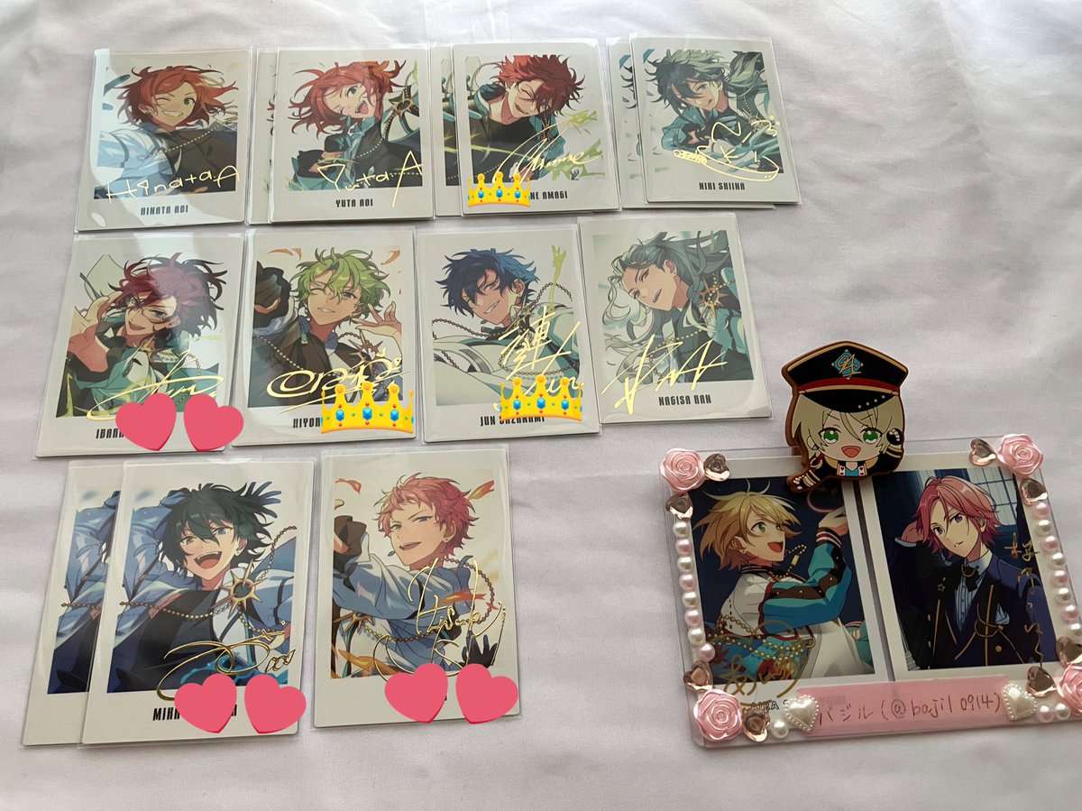 bajil0914's tweet photo. 【交換】あんスタ ぱしゃっつ 9周年

譲)北斗 スバル 真 真緒 巽 渉 桃李 弓弦 英智 鉄虎 奏汰 忍 翠 千秋 ひなた ゆうた 燐音 ニキ 茨 日和 ジュン 凪砂 みか 宗 アドニス 晃牙 薫 零 なずな 友也 光 創 紅郎 敬人 維吹 つむぎ 夏目 宙 エス カンナ ユメ ライカ

求)藍良 こはく 司 凛月1

→ https://t.co/hmsEpWvdE4