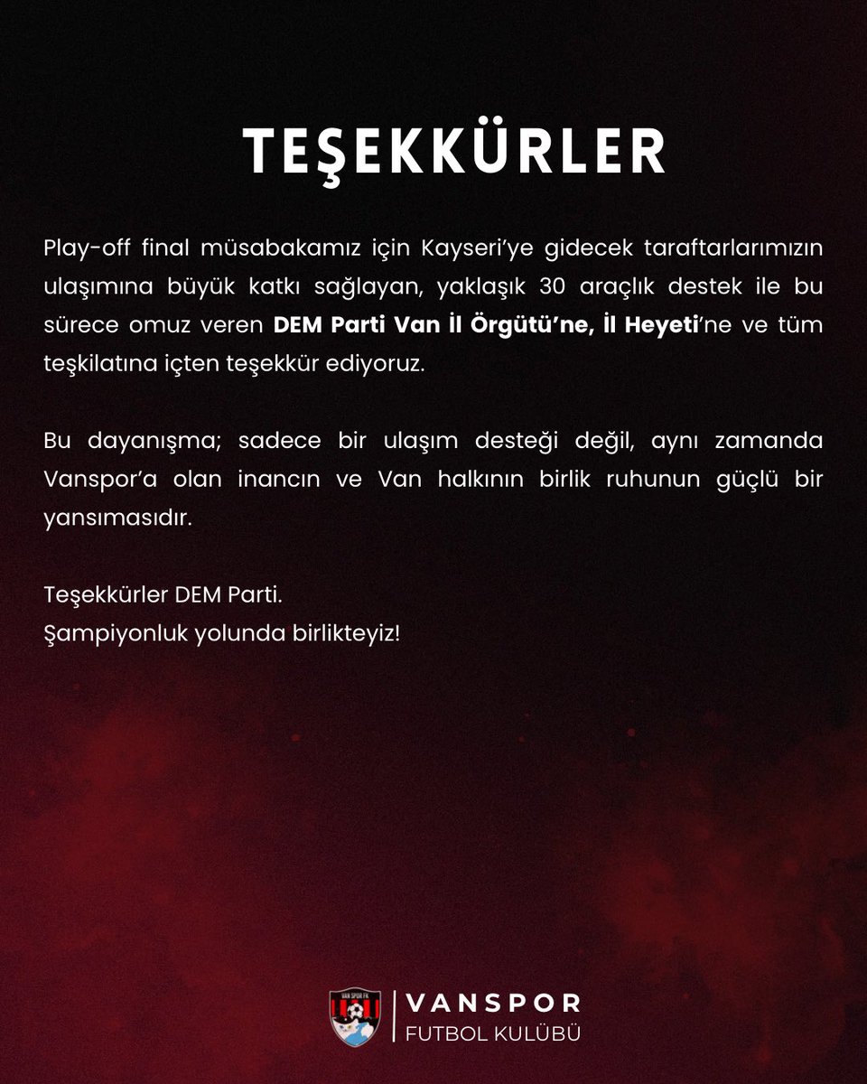 vansporfk's tweet photo. Spas DEM Partî, em ê bi hev re bi serkevin.
Teşekkürler DEM Parti, beraber başaracağız ❤️🖤

@DEMPartiWan https://t.co/dyIinBxG5W