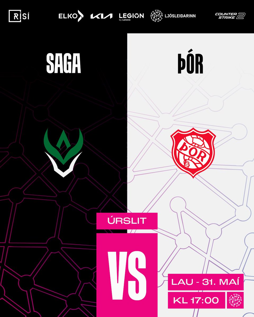 Ekki missa af úrslitum í Stórmeistaramóti Ljósleiðarans í dag!

Saga vs Þór kl 17:00

Ef þú kemst ekki getur þú fylgst með í beinni í Sjónvarpi Símans og á rafithrottir.is/risi-tv

#eSports #Rafithrottir #Iceland

Ljósleiðarinn・Kia á Íslandi - Askja ・ELKO ・Lenovo Ísland