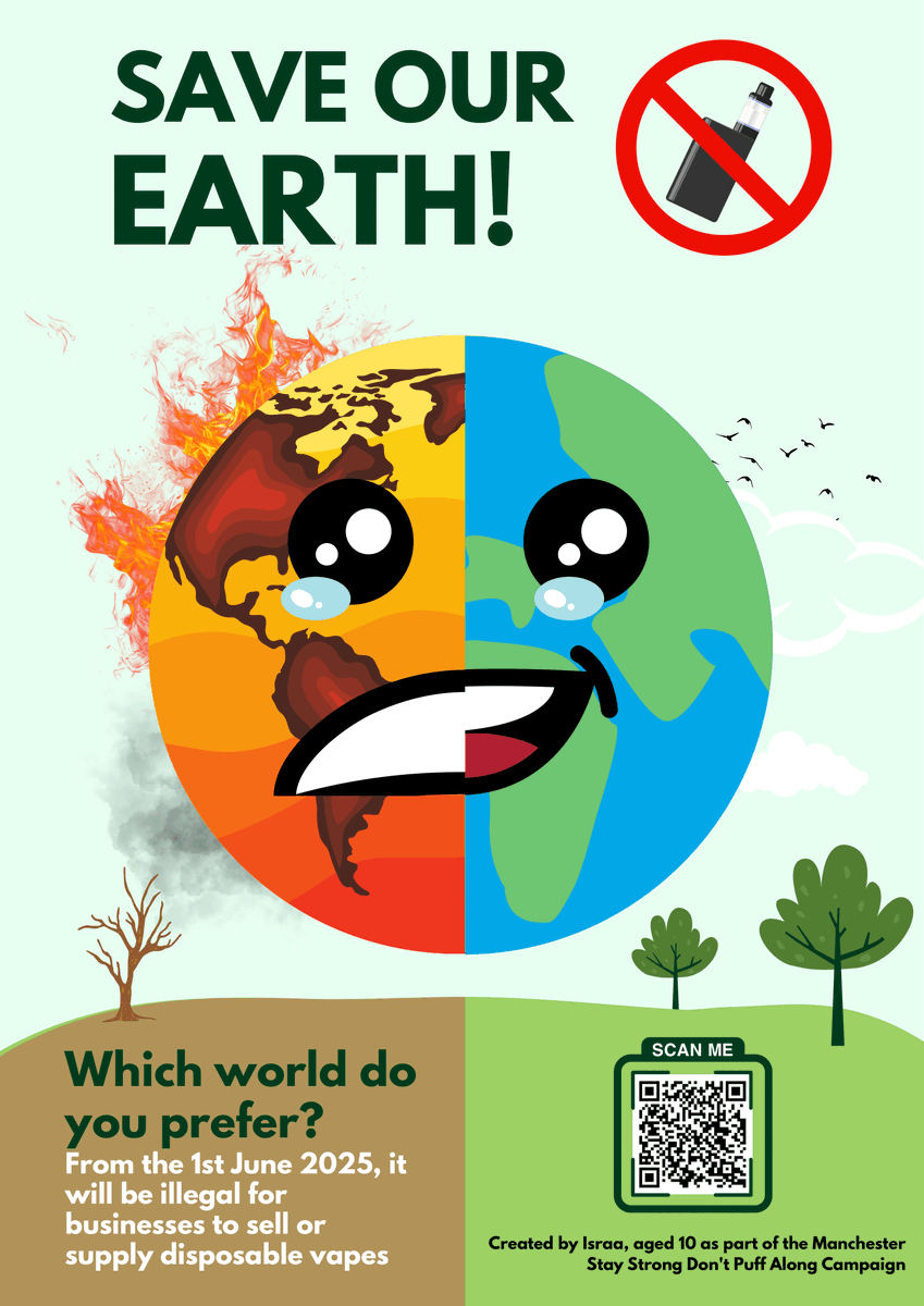 From tomorrow, it will be illegal for businesses to sell or supply disposable vapes.

If you are struggling with nicotine, specifically smoking, you can contact Be Well for free products, advice and support to help you stop smoking for good. 

 #StopSmoking #VapeBan