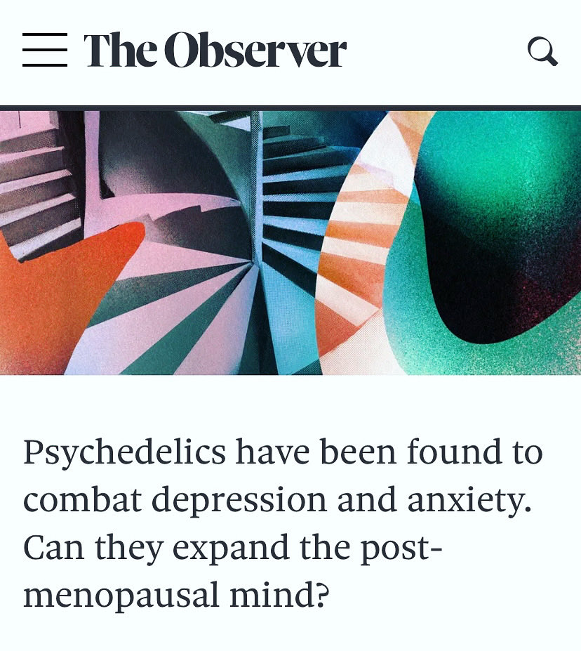 Can a guided trip be therapeutic? My own story from my book and some of the latest science in this week’s Observer Magazine observer.co.uk/style/features…