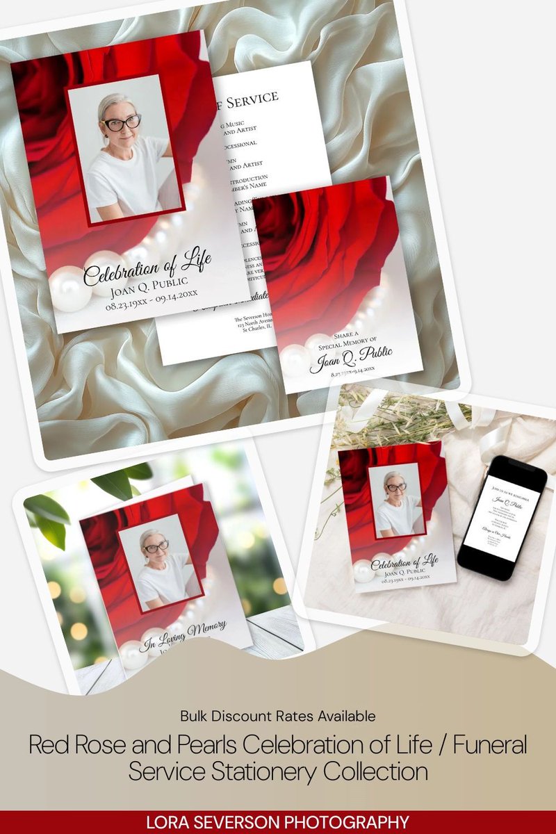 loraseverson's tweet photo. Honor your loved one with the elegant Red Rose Flower and Pearls Celebration of Life Memorial / Funeral Service Stationery Collection https://t.co/OWozXfAHZv 

#celebrationoflife #funeralinvitations #redrosesfuneral #funeralideas #celebrationoflifeinspo #memorialplanning https://t.co/gVDLImpZg4