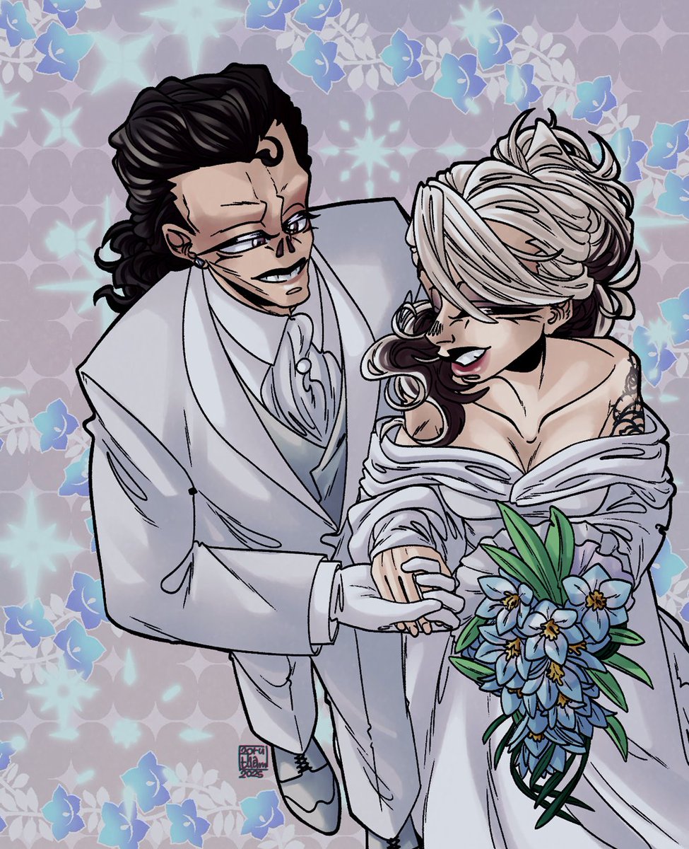 zoruhatuum's tweet image. #Yumay day 31 - Free day 🪻
It's Stain and Ek's wedding day! I wanted to do something special to close the month and this felt appropriate, I hope you like it as much as I do ❤️ (MHA canon x OC) #mhaoc #yumetwt 💫