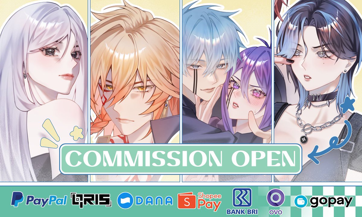 hazystxr's tweet image. [Likes &amp;amp; RTs are very appreciated🫶🏻]

Hello!! my commission are open now for local(🇮🇩) and international(🌏)
*free chibi for the first 3 customers!(  ≧ᗜ≦)

DM me asap if you're interested or have any questions~

#commissionsopen #artidn #zonauang