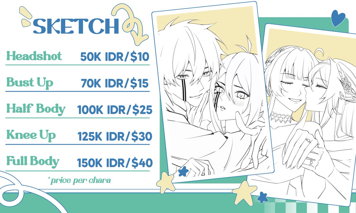 hazystxr's tweet image. [Likes &amp;amp; RTs are very appreciated🫶🏻]

Hello!! my commission are open now for local(🇮🇩) and international(🌏)
*free chibi for the first 3 customers!(  ≧ᗜ≦)

DM me asap if you're interested or have any questions~

#commissionsopen #artidn #zonauang