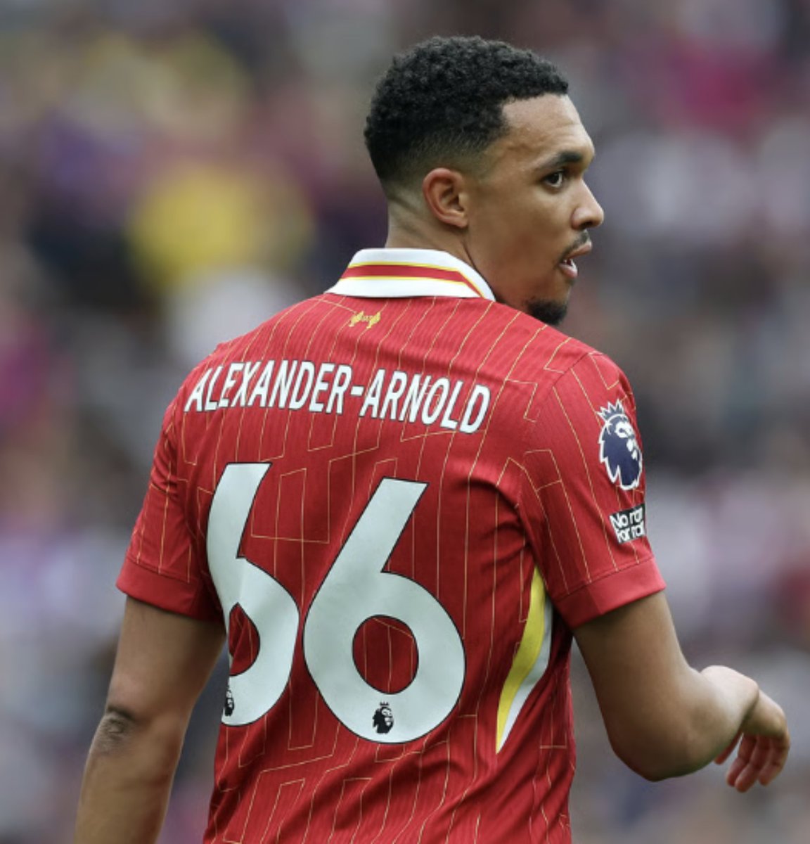 pointofview202's tweet photo. Trent Alexander-Arnold will be forced into a number change upon his move to Real Madrid due to La Liga's strict rules surrounding squad numbers.

Number 66 will not be available to the defender. https://t.co/lyh7qBU05z