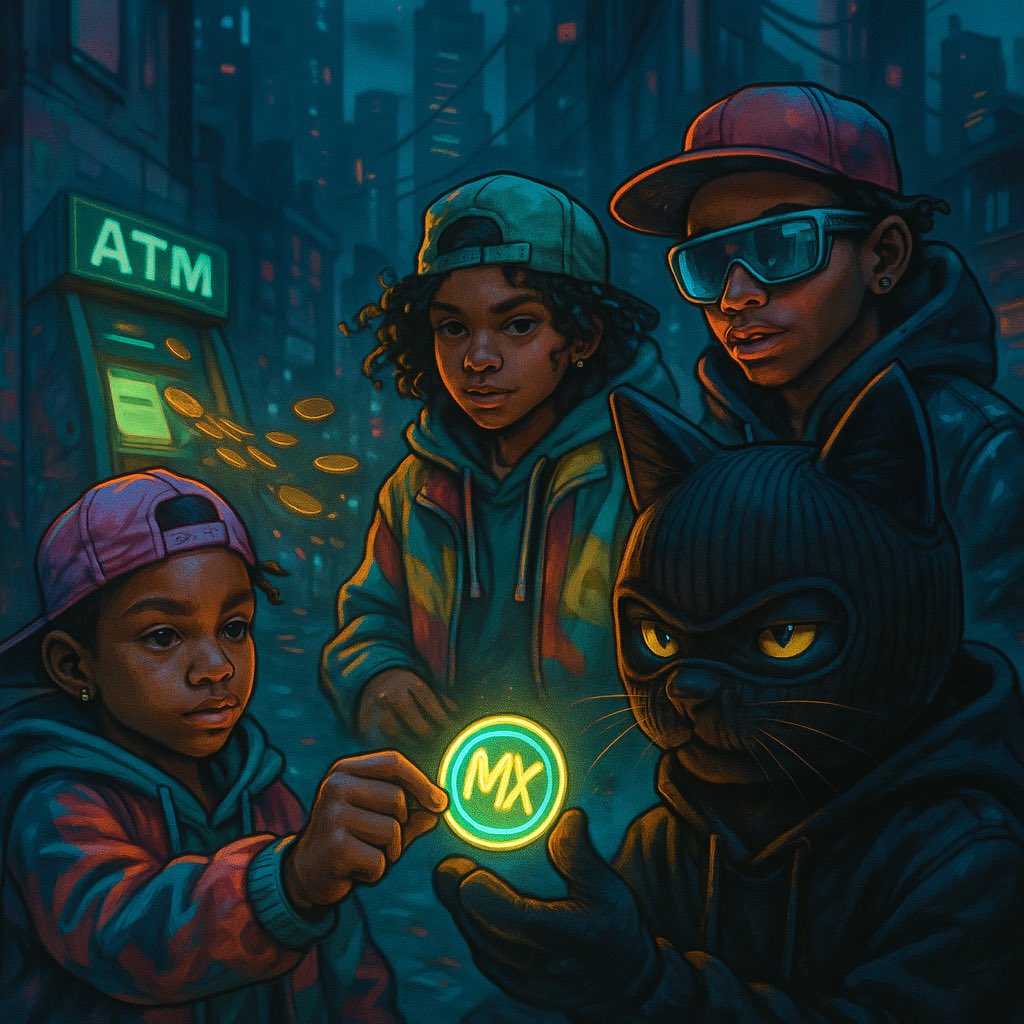 Cool kids. 🔥 ATM in the back.
$MIX in hand. CATWIFMASK on guard. 🐱💰
This ain’t just a coin, it’s a movement.
#MIXKids #CATWIFMASK #Solana #NextGenCrypto #NoRugZone #Mask