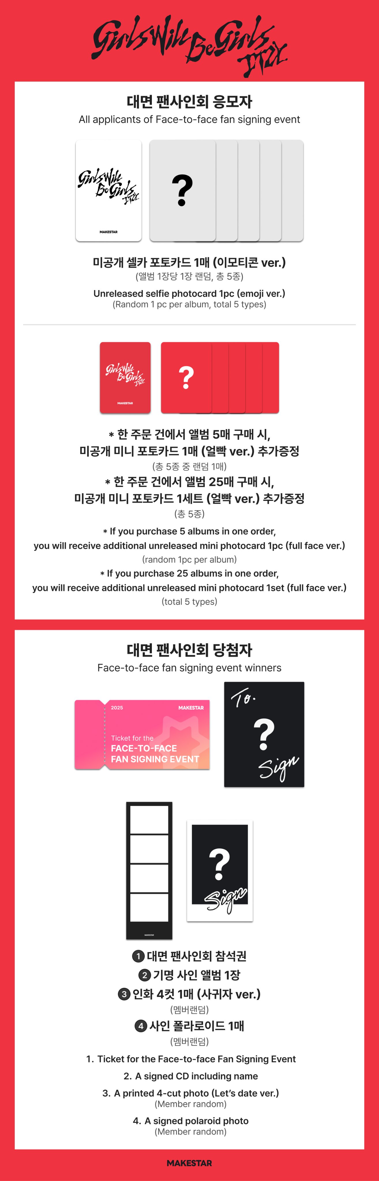 itzy GWBG makestar 1.0 サイン会 emoji 5枚セット itzy GWBG makestar 1.0 サイン会 emoji 5枚セット