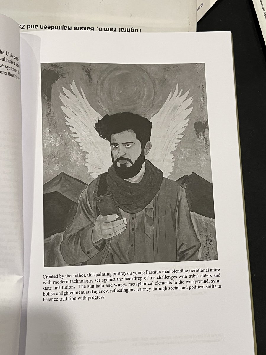 ahmadshinwari's tweet image. Finally, I had the pleasure of holding my new book in my hands—an immensely gratifying moment. The publisher #Routledge was also very kind in including my painting, which I had specifically created to reflect the central argument of this book.