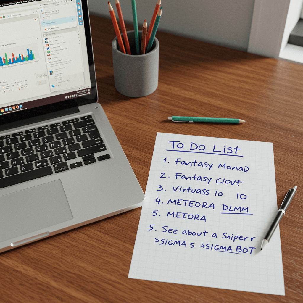 MikrouteH's tweet photo. 📝 To Do List for May 31, 2025 🇺🇸  
( 🇫🇷 version at the end ) 

Spoiler: For those interested, at the end of the post I'll post reference links for each project on the list (DYOR first). 

- We'll start the day with @fantasy_top_ @monad_xyz (Free):
I created my 5 decks and collected my rewards. Tips: when you can, do spins of 10, it's faster, and I find the rewards better...

- Then, still with Fantasy, I'll move on to #clout - I just claim my points, I check my rank based on my posts and views.

- Then @virtuals_io I check the new pledges of the day, dig a bit into the projects, but I don't have many points left. I've taken out all stacking and I should end up in jail soon to get a little cash while waiting to see what happens next.
(Personal opinion: it seems like attention is falling back on the project... is it due to stayloudio's farming and the declining market? We'll see....)

- At the beginning of last week, I went back to @MeteoraAG for some #DLMM. I'm keeping an eye on my "big" position, which is generating fees, and I'm claiming them to farm a future #airdrop?
By the way, if anyone has any news on this, I'm all ears 😉

- And now the essential @AbstractChain 💚.
There are plenty of things to do between routine and games (start with routine because there are more games to do and it quickly gets addictive).

But in bulk:
° @multiplierfun with his $MINT
° @satoshibigmoto with his $BIGCOIN
° @RoachRacingClub 🪳 and his cockroach races
° @MyriadMarkets for his bets (if you want the badge, you need $500 in volume, a round trip on a bet like #PSG beats #INTER tonight in the #UCLfinal is fine)
🚨 GAMBLING COMES WITH RISKS: ADDICTION, ISOLATION… CALL 09 74 75 13 13 (NON-PREMIUM CALL) 😁

° and finally the one I spend the most time on: @playgigaverse

- I'll stop by for a A quick visit to @opensea to check if my @pengztracted are still in the top Abstract NFTs 🐧

-Once all that's done, I'm going to dig in to understand #sniperbots. If you know anything about them or have made any explanatory #Threads, I'd appreciate your help. Thanks in advance 😉

Example: @SigmaBot_ai?

Of course, don't forget to go outside and get some fresh air and touch some grass in real life.
BUT! Not for too long, because if everyone's out this weekend, no one will be farming the Kaito mindshare, and you might miss the opportunity to earn some Yaps 🌿👨‍💻

Have a good weekend everyone 🌴

Referral link:

Clout: https://t.co/POwuxnWXmY

Fantasy Monad: https://t.co/7e8p60AXPd

Virtuals: https://t.co/kQjNi4bwyV

Kaito: https://t.co/dmW5shyUIW

#ToDoList #Crypto #NFT #Gaming #DeFi #Airdrop #Web3 #DYOR #UCLfinal #SniperBot #Clout #MeteoraAG

--------------------------------------------------------
📝 To Do List du 31/05/2025 🇫🇷

Spoiler : Pour ceux que ça interesse en fin de post je mettrai des liens ref pour chaque projet de la liste ( DYOR first ) 

- On commence la journée avec @fantasy_top_  @monad_xyz  (Gratuit) : 
J'ai crée mes 5 decks et recuperer mes recompenses , tips : lorsque vous le pouvez faites des spins par 10 , plus rapides et je trouve les recompenses meilleurs...

- Ensuite toujours avec Fantasy Je passe sur #clout  - Je claim juste mes points je check mon rank en fonction de mes posts et de mes vues.

- Puis @virtuals_io je  check les nouveaux Pledge du jour dig un peu les projets mais je n'ai plus beaucoup de points j'ai sorti tout stacking et je devrais finir en prison bientot pour prendre un petit billet en attendant de voir la suite 
( avis perso : on dirait que l'attention retombe sur le projet... est ce que c'est dut au farm de stayloudio et au marché qui baisse ? à voir.... ) 

- En début de semaine derniere je me suis remis sur @MeteoraAG pour du #DLMM - Je surveille ma "grosse"position qui me genere des fees et je les claim pour farmer un futur #airdrop ? 
D'ailleurs si quelqu'un à des news là dessus je suis preneur 😉

- Et maintenant l'incontournable @AbstractChain 💚.
Là il y en a des choses à faire entre routine et jeux (commencer par la routine parce que y'a plus de jeux a faire et c'est vite prennant ) 

Mais en vrac :
° @multiplierfun avec son $MINT 
°@satoshibigmoto avec son $BIGCOIN 
° @RoachRacingClub  🪳 et ses courses de cafards 
° @MyriadMarkets pour ses paris ( si vous voulez le badge  il vous faut 500$ de volume , un aller retour sur un paris du style le #PSG bat #INTER ce soir en #UCLfinal ça passe ) 
🚨 JOUER COMPORTE DES RISQUES : DÉPENDANCE, ISOLEMENT… APPELEZ LE 09 74 75 13 13 (APPEL NON SURTAXÉ ) 😁

° et enfin celui ou je passe le plus de temps : @playgigaverse 

- Je passerai faire un petit tour sur @opensea pour verifier que mes @pengztracted sont toujours dans le top Abstract NFT 🐧

-Une fois tout ça fait je vais dig pour comprendre les #sniperbot , si vous vous y connaissez ou avez fait des #Thread  explicatifs je suis preneur de votre aide, merci d'avance 😉

exemple :   @SigmaBot_ai ? 

Bien evidement n'oubliez pas de sortir prendre l'air et toucher de l'herbe IRL .
MAIS !  pas trop longtemps, car si tout le monde est dehors ce weekend personne ne sera en train de farmer la mindshare Kaito et vous pourriez rater l'occasion de gagner quelque Yaps 🌿👨‍💻

Bon weekend à tous 🌴

Lien referal : 

Clout : https://t.co/POwuxnWXmY

Fantasy monad : https://t.co/7e8p60AXPd

Virtuals : https://t.co/kQjNi4bwyV

Kaito : https://t.co/dmW5shyUIW

 #ToDoList #Crypto #NFT #Gaming #DeFi #Airdrop #Web3 #DYOR #UCLfinal #SniperBot #Clout #MeteoraAG