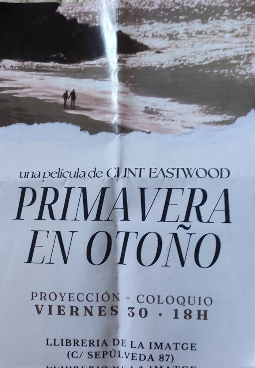 Una tarde maravillosa en el Cinefórum de Pablo Ruzafa con exalumnos brillantes. Qué honor que sigan contando conmigo en el día en que #ClintEastwood cumple 95 primaveras 🌿 #Breezy #Cine