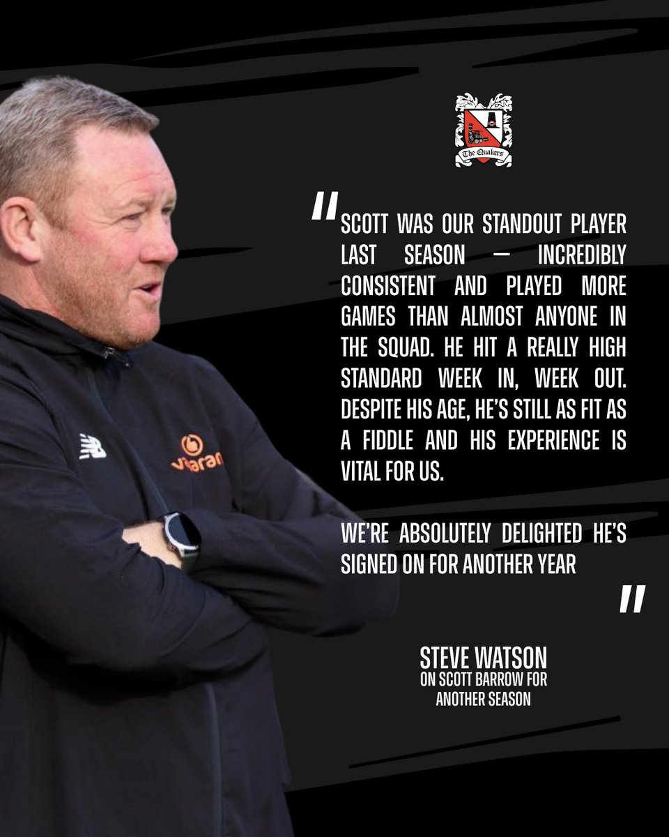 Manager Steve Watson quote on Scott Barrow 👇

#WeAreDarlo