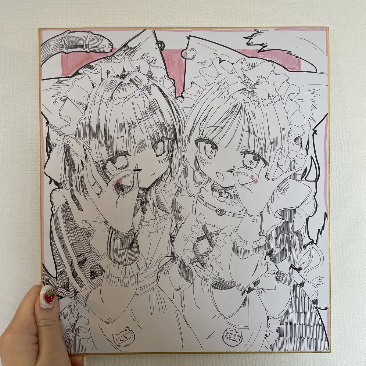 明日持っていく予定の色紙です!
ฅ/ᐠ˶> ﻌ<˶ᐟ\ฅฅ/ᐠᓀ ﻌ ᓂマ
#COMITIA152 