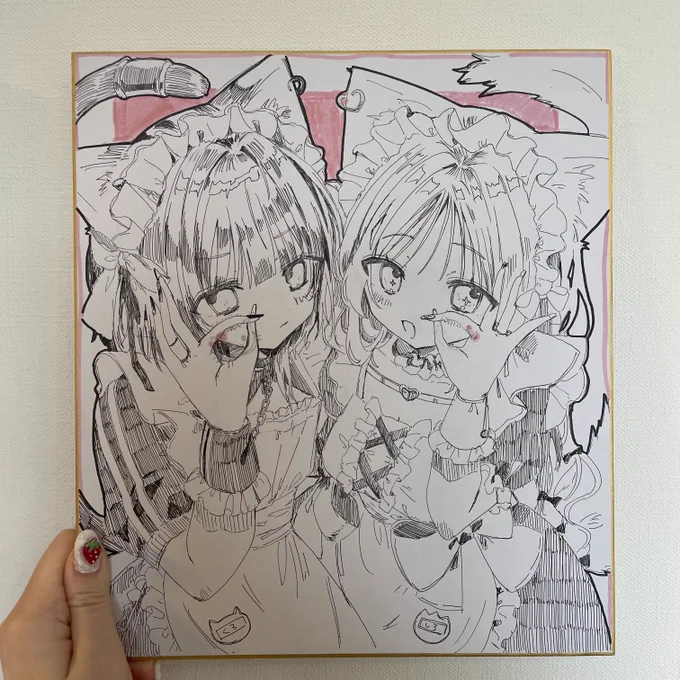 明日持っていく予定の色紙です!
ฅ/ᐠ˶> ﻌ<˶ᐟ\ฅฅ/ᐠᓀ ﻌ ᓂマ
#COMITIA152 