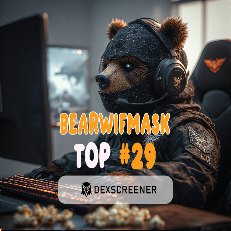 bearwifmask's tweet photo. $BEARMASK is breaking through! Currently TOP #29 on Solana and ready to fly away 🚀
https://t.co/1rOzDH5Vfz https://t.co/QUjygO7xaX